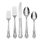 Oneida Azalea 45-piece flatware on dining table showing durable everyday elegance