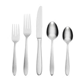 Oneida Mooncrest 45-piece set for eight, elegant finish for everyday meals.