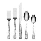 Oneida Tuscany 45-piece set displayed on a dining table for eight