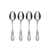 Oneida Wordsworth teaspoons with flowers-on-handle design for elegant everyday dining.