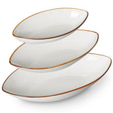 ONEMORE oval bowls 10oz for pasta and sides at gatherings.