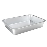 Onlyfire stainless steel baking pan top view highlighting large capacity for family meals.