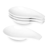 ONTUBE ceramic spoon rest white four-piece set for organized tableware