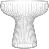 Oojami Lunara clear margarita glass with ripple design for stylish party servings