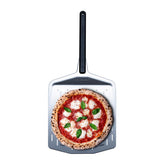Ooni perforated peel 12-inch showing perforated surface to reduce flour burn during baking.