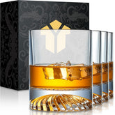 OPAYLY whiskey glasses 12oz set for classic old-fashioned cocktails.