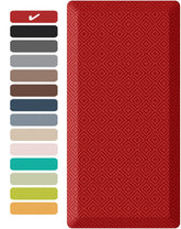 Ophanie anti-fatigue mat with 3-4 inch cushion supports comfort while cooking