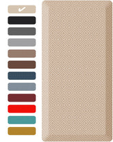 Ophanie kitchen mat with 0.75-inch cushion for comfortable standing at the prep area.