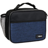 opux kids lunch bag navy front pocket keeps snacks organized for school