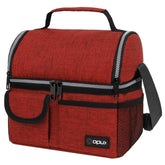 Opux lunch bag dual deck open main compartment ideal for multi item meals