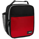 opux premium insulated lunch box red front view, portable all-day meal solution