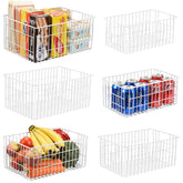 Orgneas Freezer Organizer Bins with vertical sides for quick access.