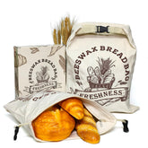 Orlithia bread bag xl zipper closure for fresh sourdough storage.