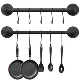 OROPY pot pan rack on wall keeps cookware organized and accessible.