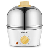 Oroton 9-Egg Cooker with stainless steel dome for even steaming