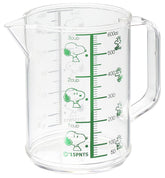 OSK MC-2 measuring cup with Snoopy and Woodstock, ideal for precise kitchen measurements.