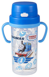 OSK Thomas the Tank Engine clear thermos bottle shows a spill-free design for kids