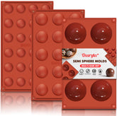 Ossryta semi-sphere mold 6-cavity for chocolate bombs with effortless release.