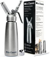 Otis Classic 500ml whipped cream dispenser for restaurant-quality toppings at home.