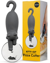 OTOTO Kitty Cut pizza cutter wheel for effortless, precise pizza slicing.