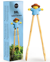 OTOTO Sal Scarecrow blue collection showing whimsical salad serving and versatility