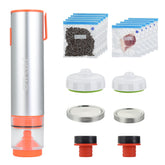 OTraki 3-in-1 handheld vacuum sealer in use with a bag for fresh storage and easy meal prep