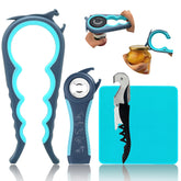 Otstar 6-in-1 jar opener top view shows universal openings for stubborn jars