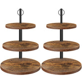 OugeWood cupcake stand 3-tier rustic display for elegant weddings and birthdays