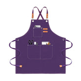 OUNLEN Chef Apron with cross back straps for comfortable long wear during cooking