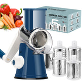 Ourokhome rotary cheese grater front view shows sleek design for efficient shredding.
