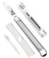 Ourokhome kitchen lemon zester creates bright citrus zest quickly for baked goods and garnishes.