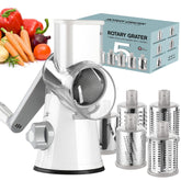 Ourokhome rotary cheese grater hand crank for effortless shredding and slicing.
