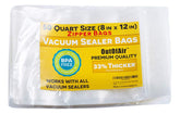OutOfAir quart-size zipper vacuum bag protects snacks on the go with durable 4mil layers.