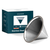 Ovalware paperless filter overview demonstrates reusable filtration for rich coffee.
