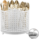 OVICAR 360° rotating utensil holder dries utensils quickly with the diatomite pad.