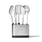 OXO Good Grips 6-Piece Set: stainless steel turner for flipping and serving.