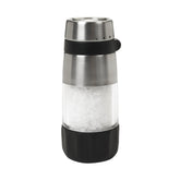 OXO Good Grips Accent Salt Grinder with coarse sea salt inside for easy seasoning.