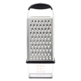 OXO Good Grips Box Grater top view, four surfaces for versatile grating