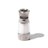 OXO Good Grips contoured salt grinder top view for mess-free table seasoning