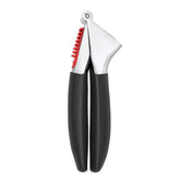 OXO Good Grips heavy duty garlic press with die-cast zinc for effortless garlic crushing.