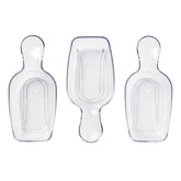 OXO Good Grips POP 3-piece scoop set attached under a lid, ready for easy measuring.