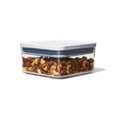 OXO Good Grips POP square container with airtight seal for pantry freshness.