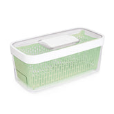 OXO GreenSaver Produce Keeper top view showcases its large 5 qt capacity for fresh produce