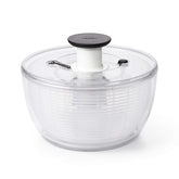 OXO salad spinner bowl with non-slip base for stable countertop prep