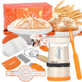 OZLOOK round banneton 9-inch for even fermentation and attractive patterns.