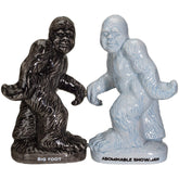 Pacific Giftware Big Foot salt and pepper shakers on dining table, playful yet practical