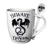 Pacific Giftware dragon is stirring mug with whimsical dragon design for cozy mornings