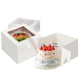 Packpal 12x12x12 cake box with window display for professional multi-tier presentation.