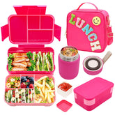 PainZieteg Bento lunch box set for kids, colorful and organized for school meals.