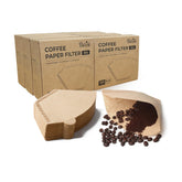 PakTalk cone filter size 4, natural brown, residue-free for pour-over brewing.